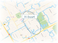 H-buurt ligging op kaart