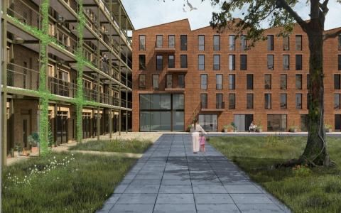 Ontwerp sociale nieuwbouw Hembrugterrein