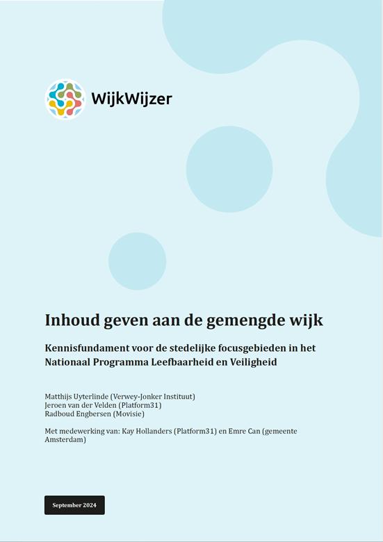 Boekomslag Inhoud geven aan de gemengde wijk