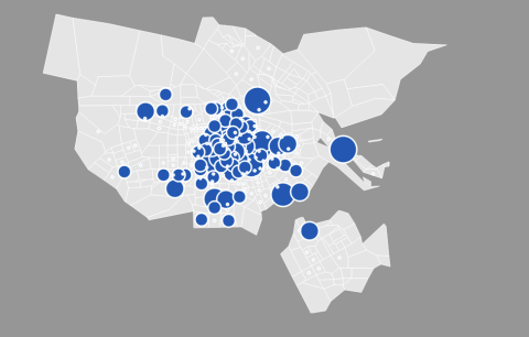 Woningleegstand 2022 Amsterdam - jaar leeg