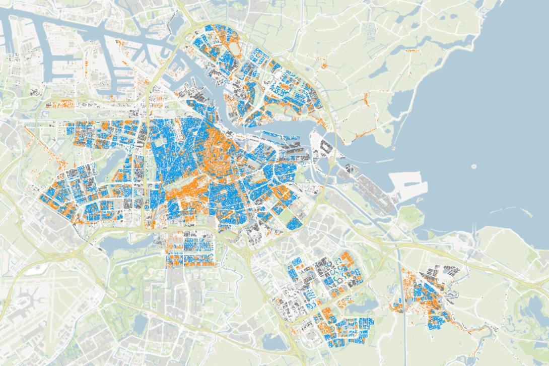 Prijsplafond - oranje buurten hebben geschat hoger gasverbruik