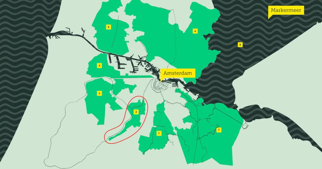 De Amsterdamse scheggen. Bron: Arcam