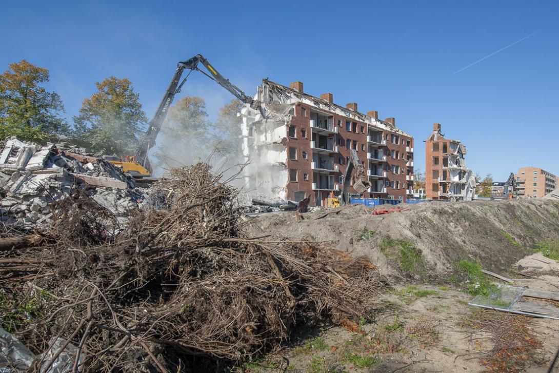 Amsterdam Nieuw-West, Jacob Geelstraat - sloopwerkzaamheden - sloop